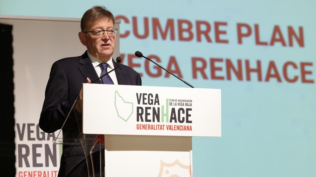 Ximo Puig, durante su intervención en Orihuela