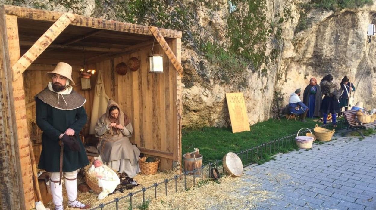 En la imagen de archivo, el Belén Viviente que se instala en el Paseo del Huécar de Cuenca