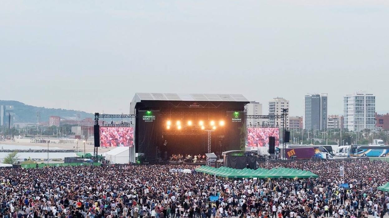 Vista de uno de los escenarios principales del Primavera Sound