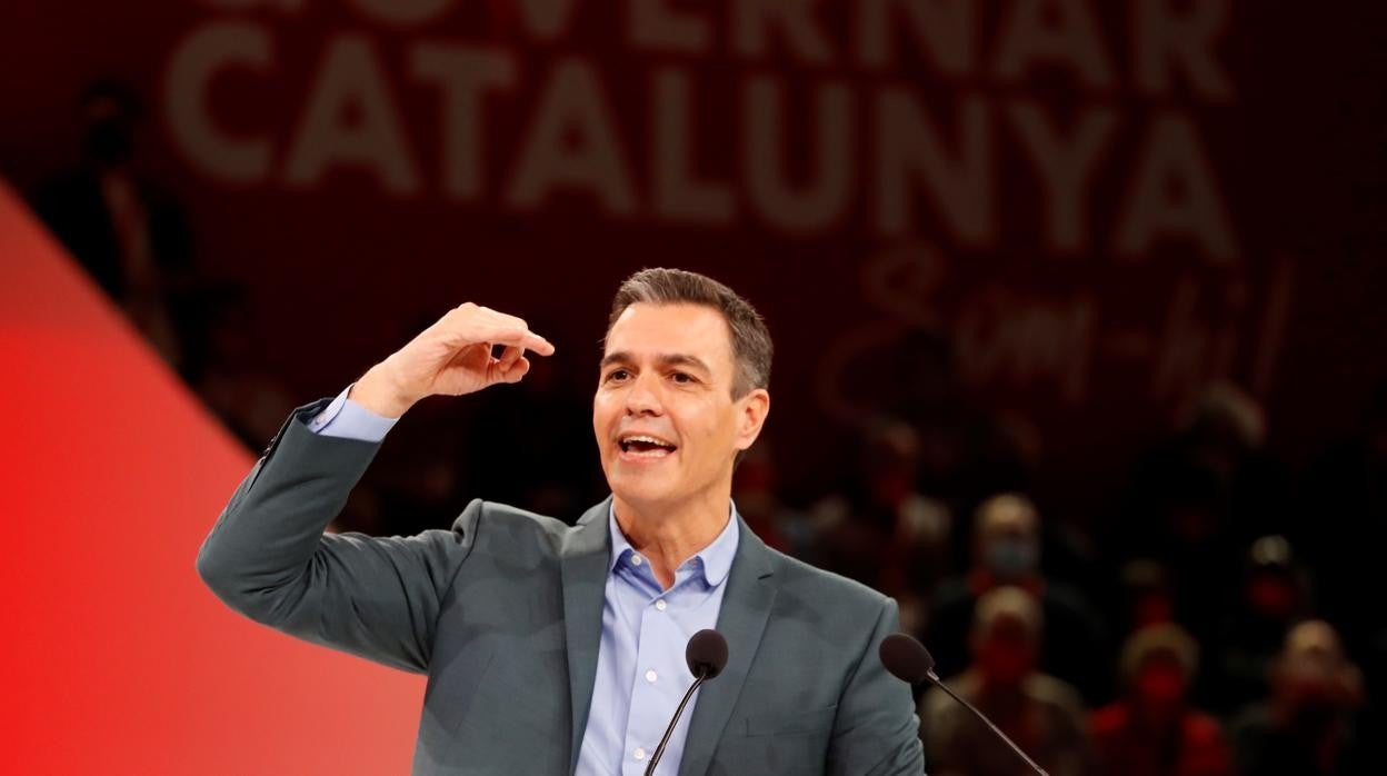 Pedro Sánchez, en el congreso del PSC