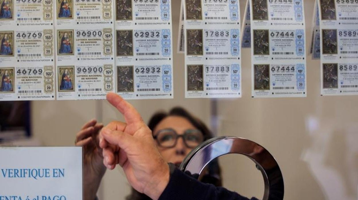 Imagen de una administración de lotería en Valencia