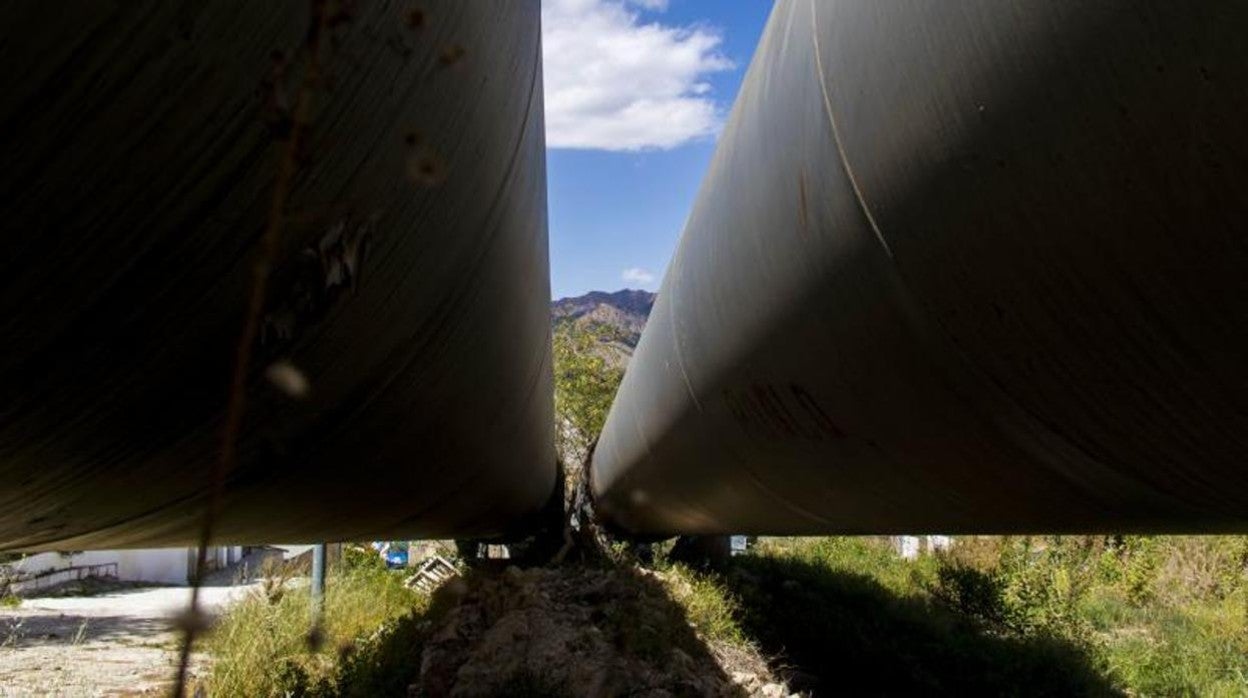 Conducciones del trasvase Tajo-Segura a su paso por Orihuela