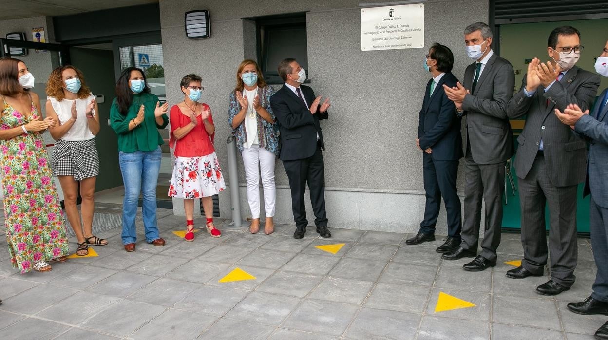 Imagen de archivo de la inauguración de la primera fase por parte de Emiliano García-Page