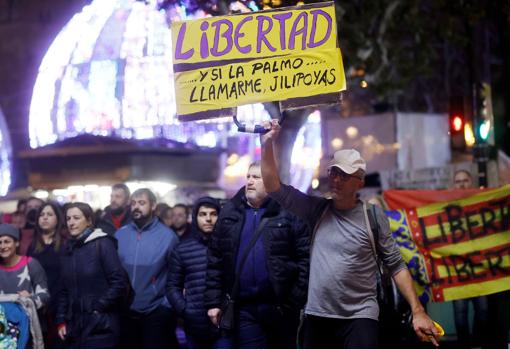 Imagen de la manifestación celebrada el pasado domingo en Valencia