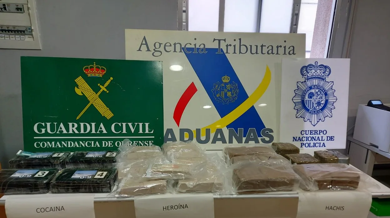 La droga incautada por los agendas a la banda gallega