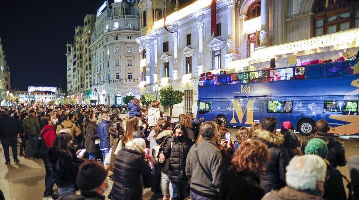 Imagen de la cabalgata de Reyes de Valencia el pasado año