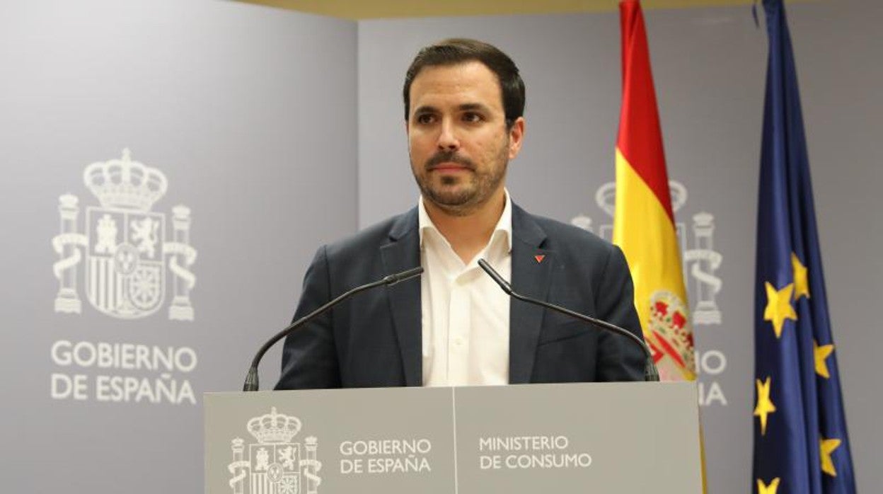 El ministro de Consumo, Alberto Garzón