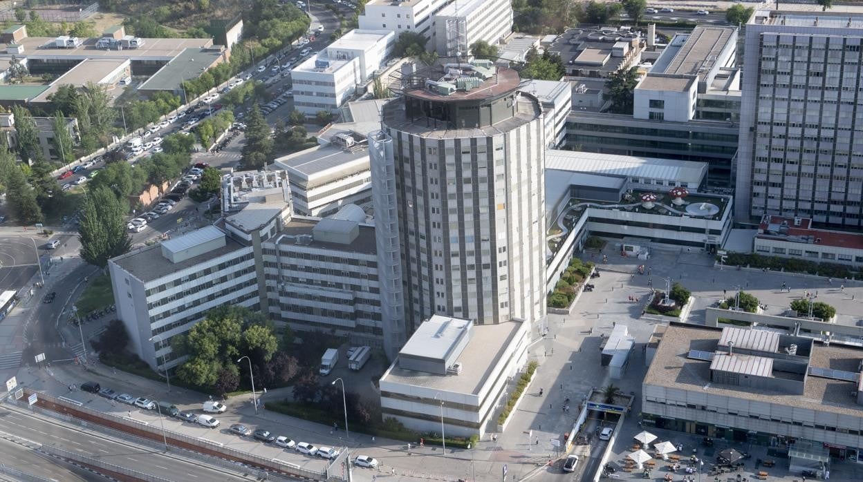 Vista aérea del Hospital Universitario de La Paz