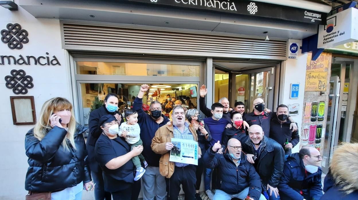 El bar Termancia de Soria, agraciado con el primer premio del sorteo del Niño