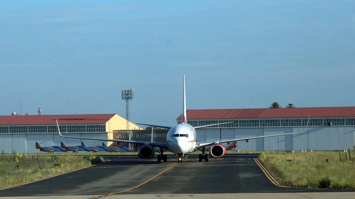 Aeropuerto de Villanubla, en una imagen de archivo