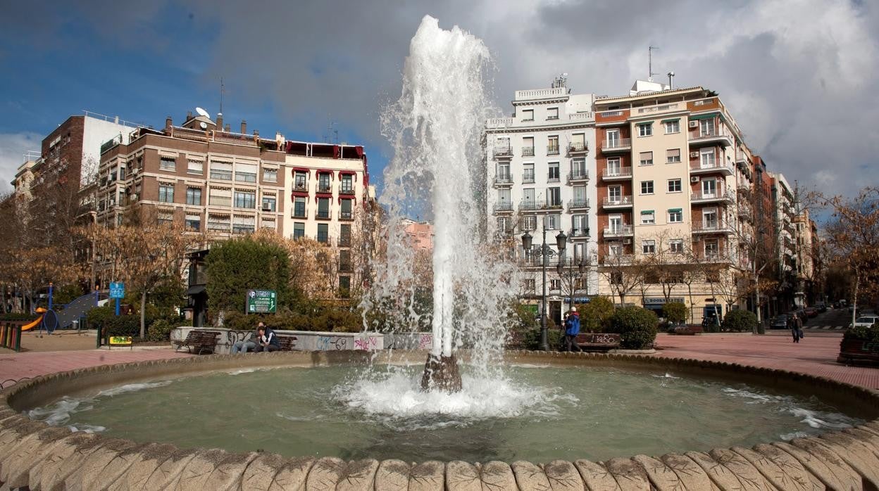 La plaza de Olavide en Madrid