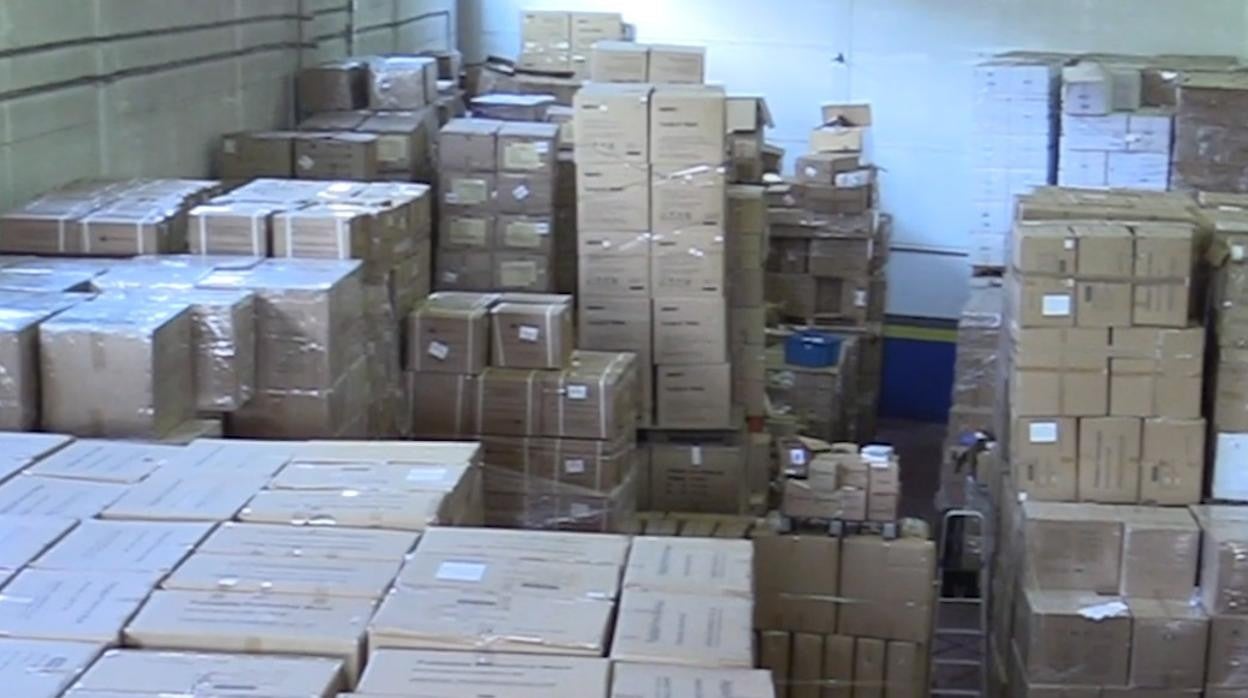 Parte del material incautado en Cobo Calleja a finales de año