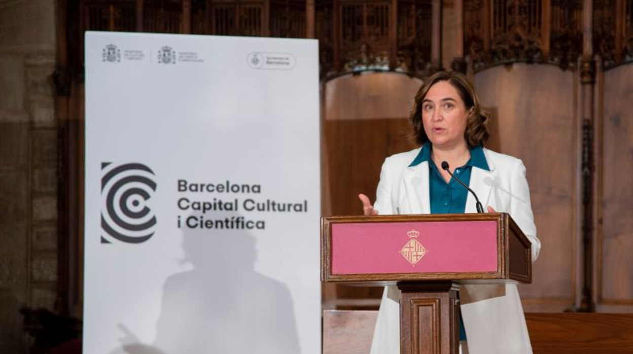 Ada Colau, alcaldesa de Barcelona, en un acto el pasado noviembre