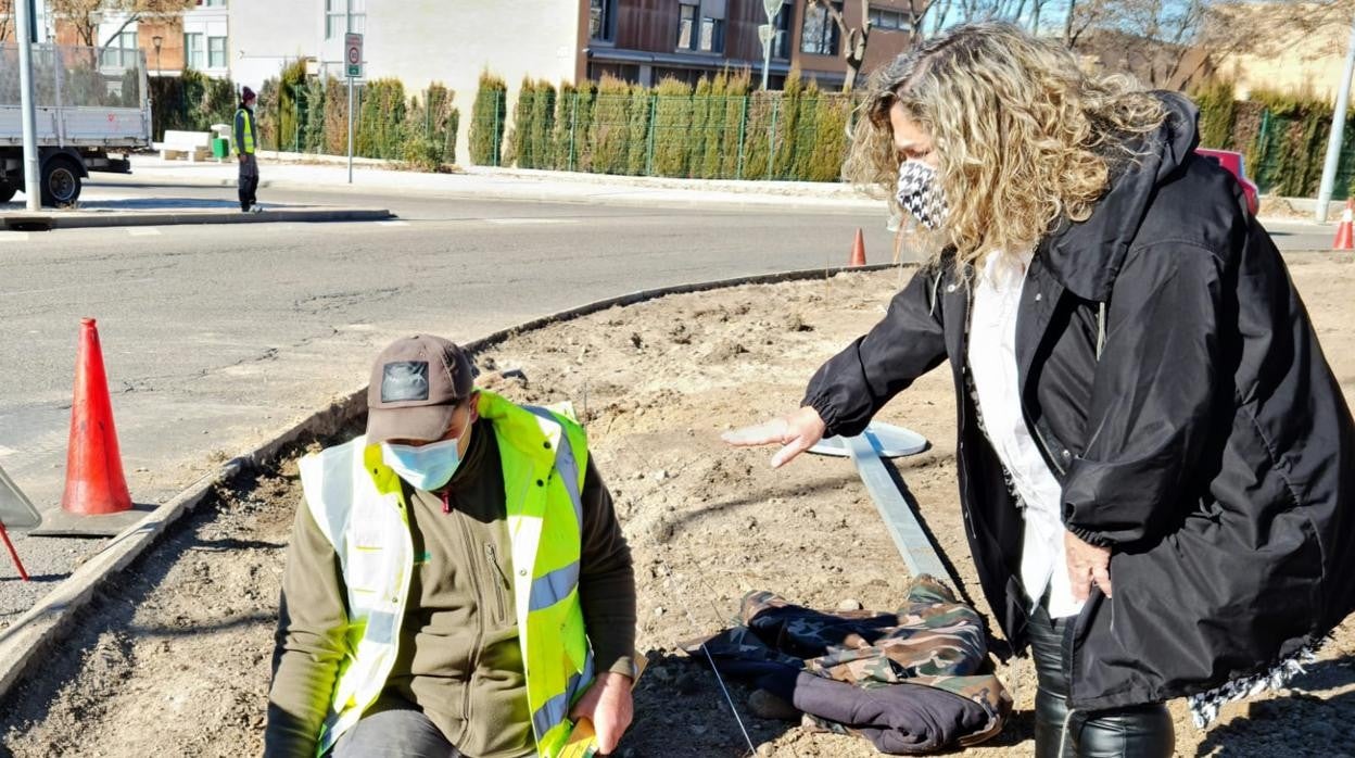 Marta Medina ha visitado es miércoles las obras