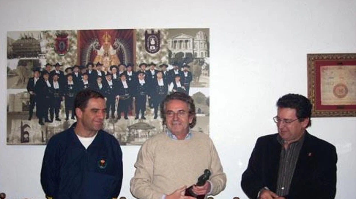 Ramón Barreda (en el centro de la imagen), en un encuentro de pandorgos en Ciudad Real