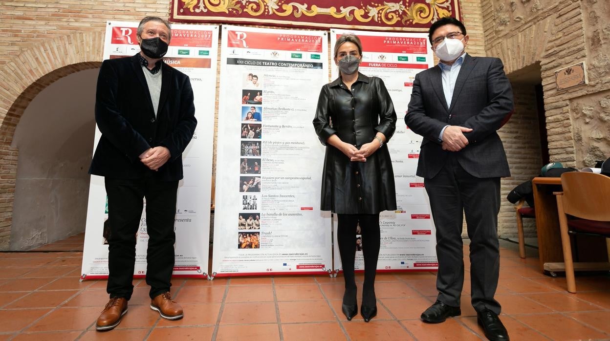 Paco Plaza, Milagros Tolón, Teo García en la presentación de la programación