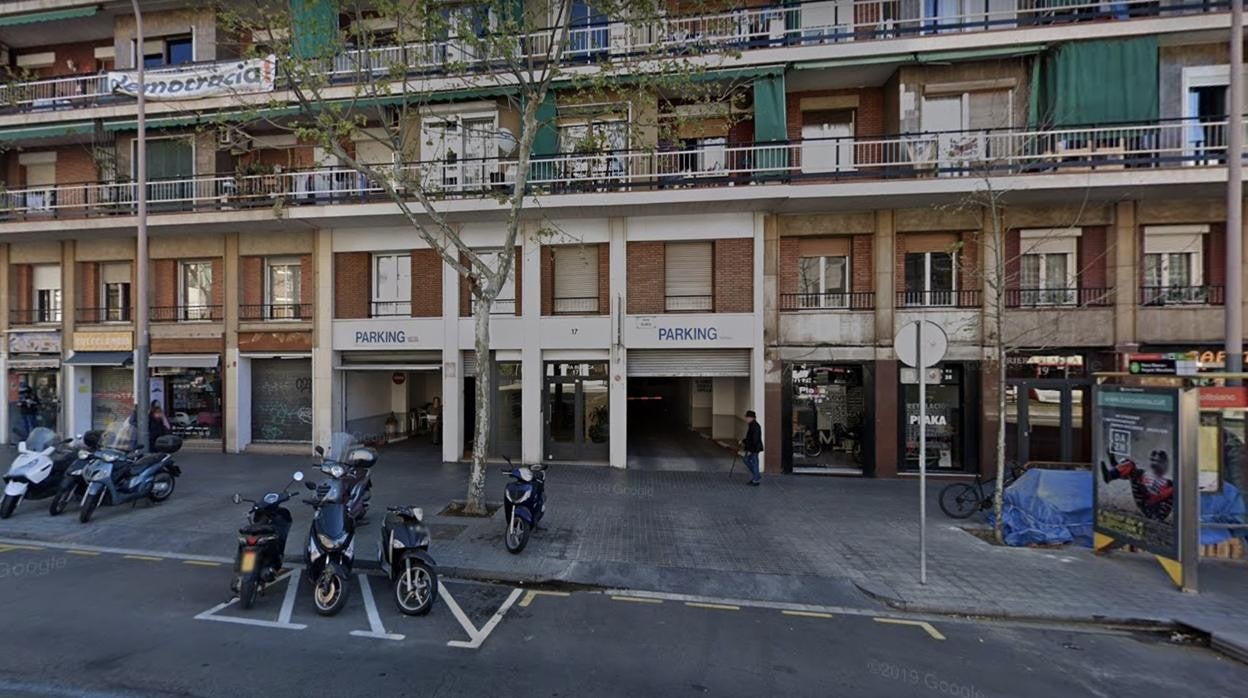 Calle Riera Blanca de Barcelona, donde se ha prooducido el incendio