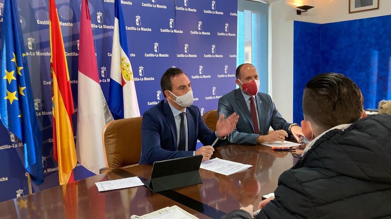 David Gómez y José Gutiérrez en rueda de prensa