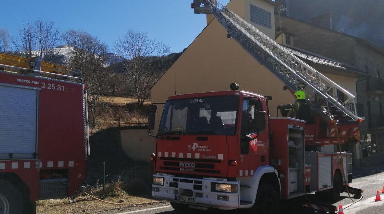 Un camión de los Bomberos de la Generalitat