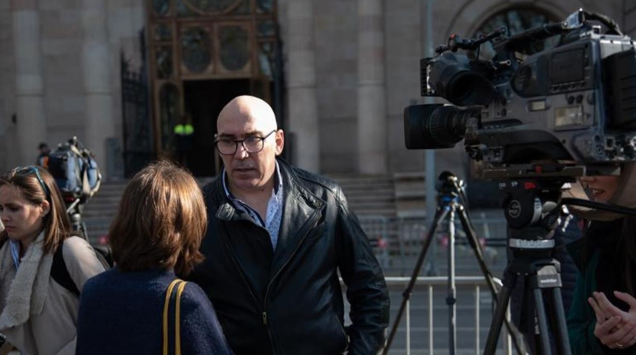 Manuel Barbero en 2019, durante el juicio por el caso 'Maristas' en Barcelona