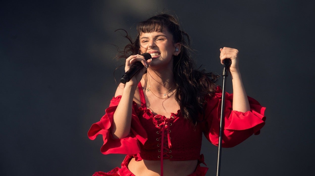 La cantante Nathy Peluso, durante una actuación