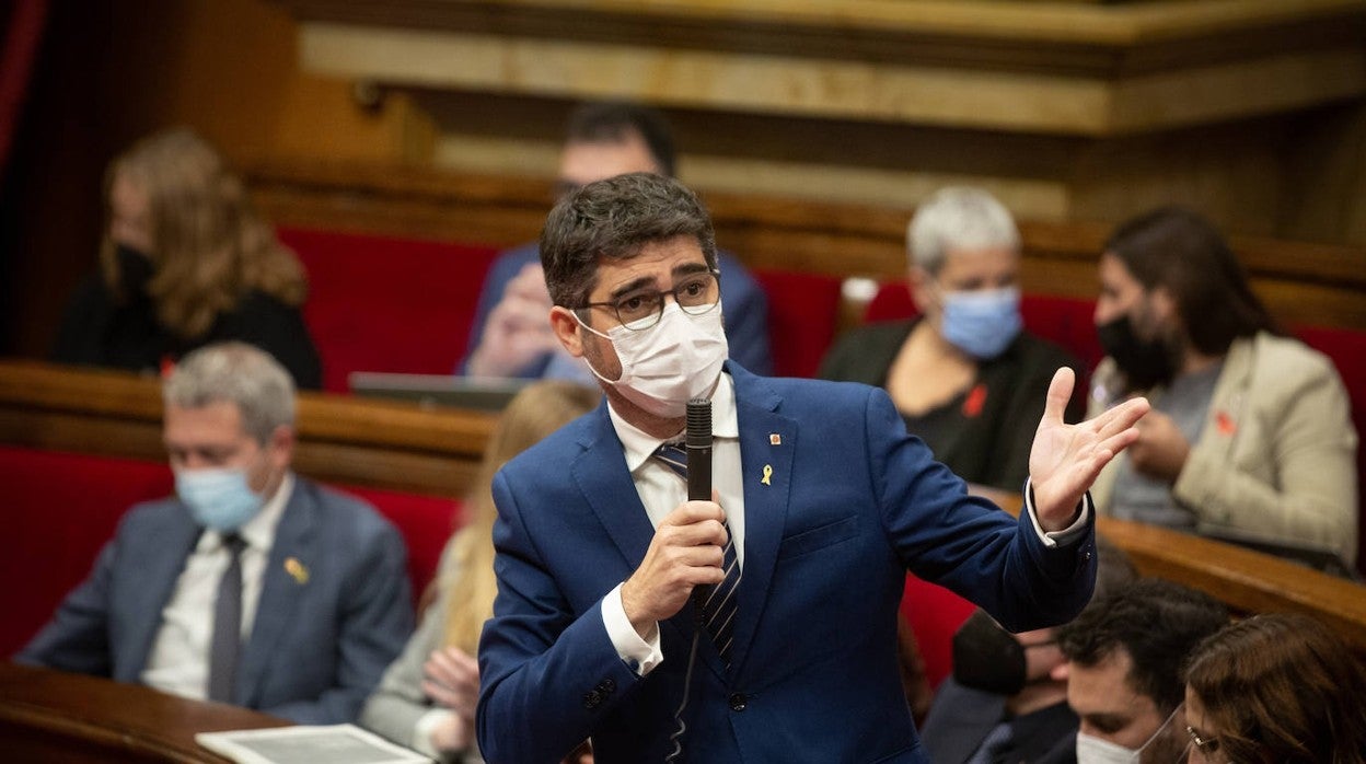 Jordi Puigneró, durante una intervención en el Parlament