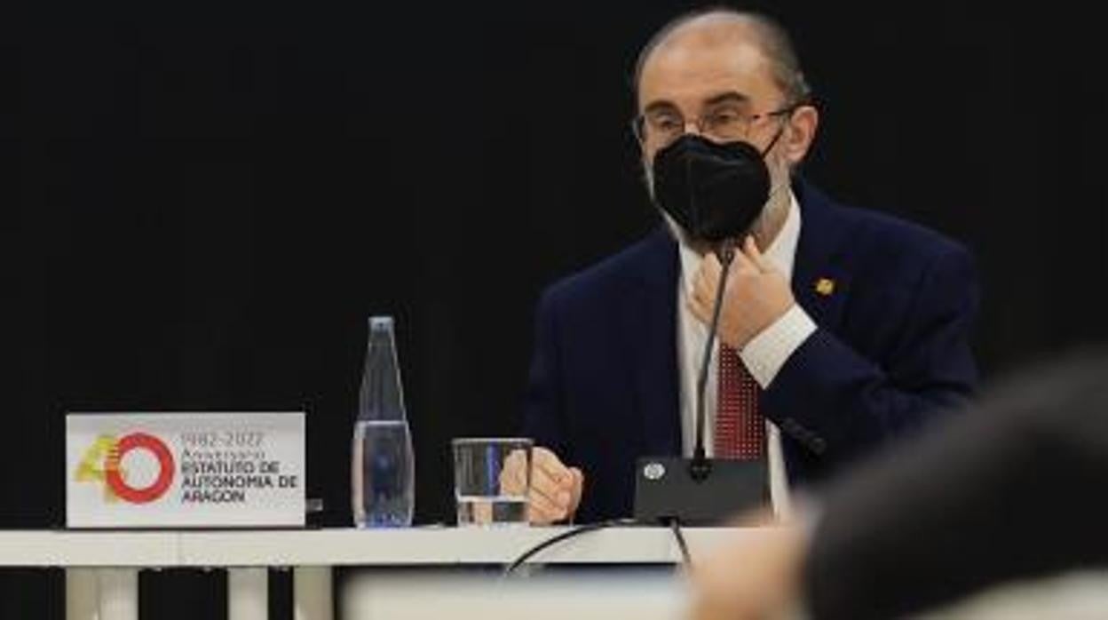 Javier Lambán (PSOE), presidente de Aragón