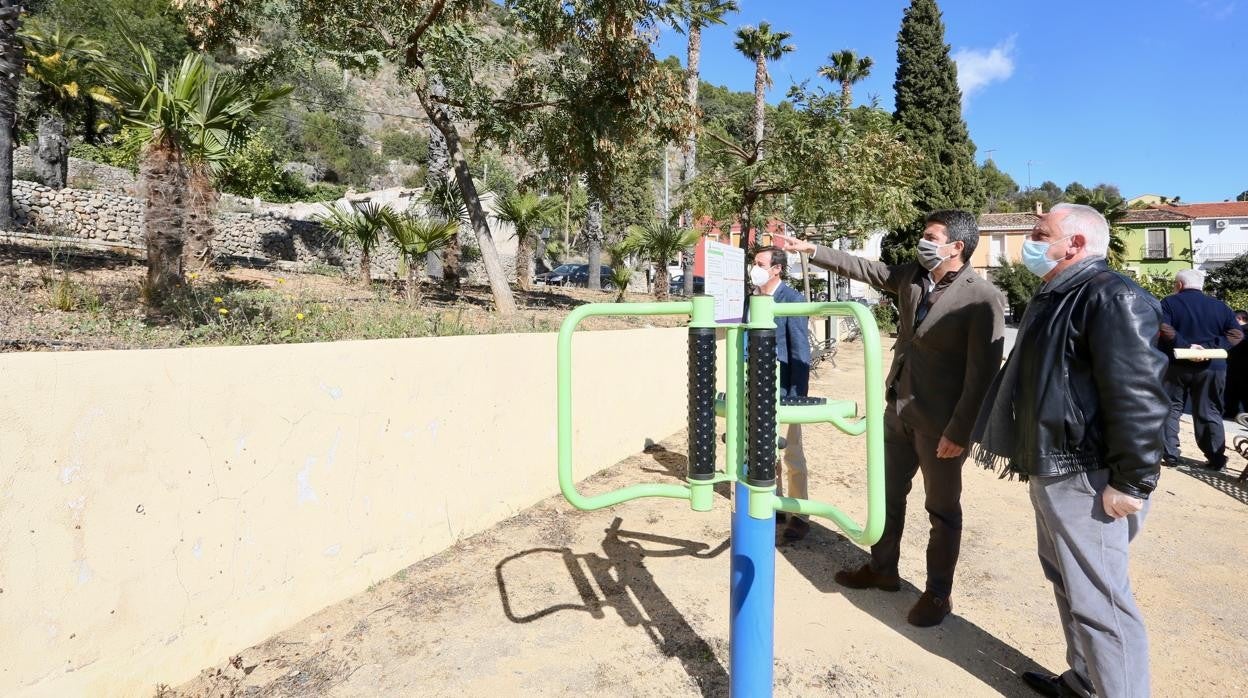 Visita de Carlos Mazón a la localidad de Murla