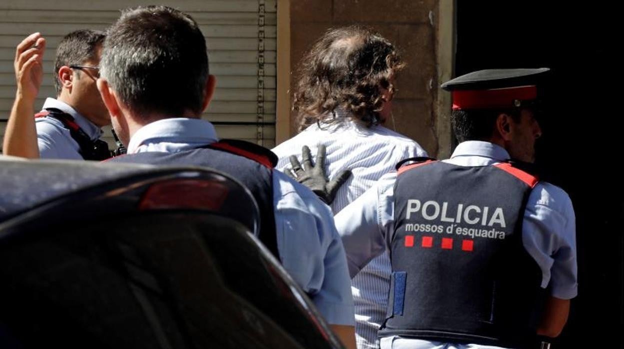 El asesino confeso de Mònica Borràs, cuando fue detenido por los Mossos