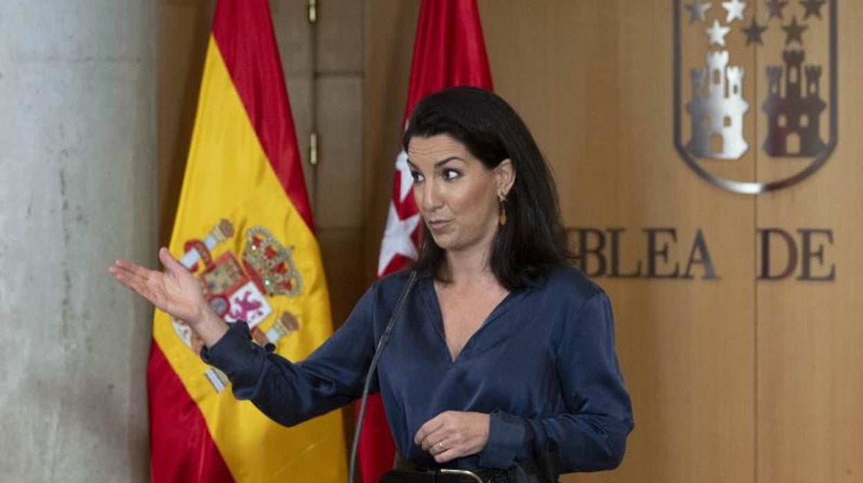 La portavoz de Vox en la Asamblea de Madrid, Rocío Monasterio