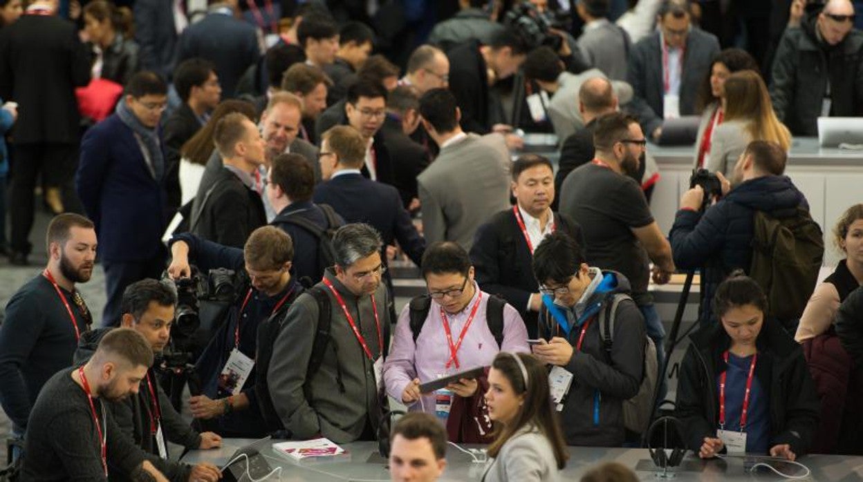 Ambiente del Mobile World Congress, en una imagen de archivo