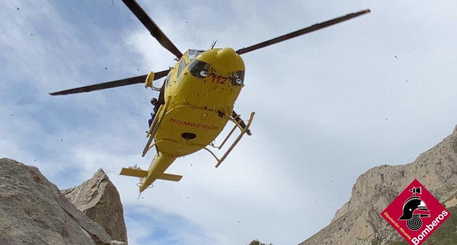 Así ha sido el recate de un holandés de 78 años que ha fallecido de un infarto subiendo la Sierra de Bernia