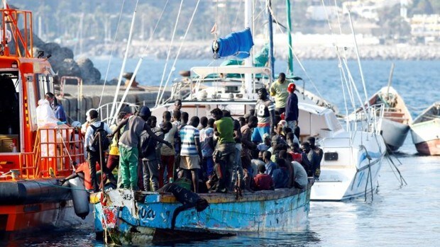 Llegan 387 migrantes a las costas canarias durante la noche