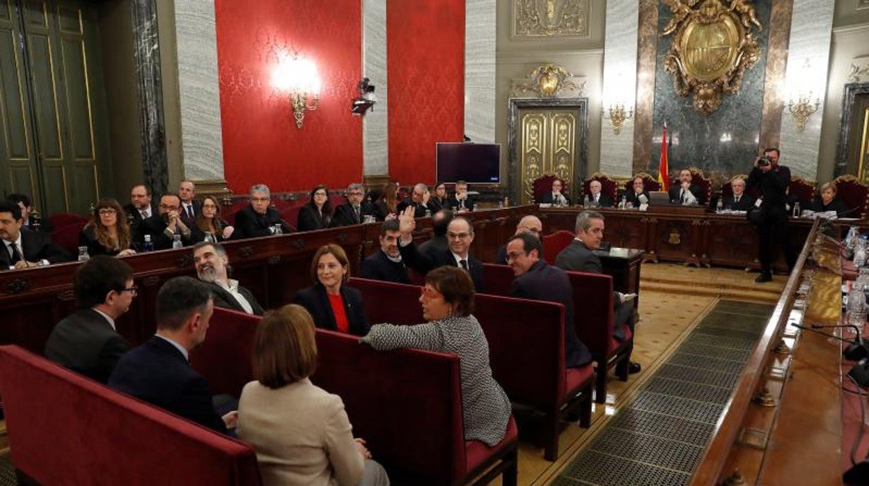 El banquillo de los acusados por el procés, en el Supremo