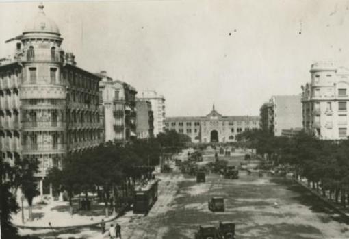 Plaza de toros de Goya, al final de la avenida de Felipe II