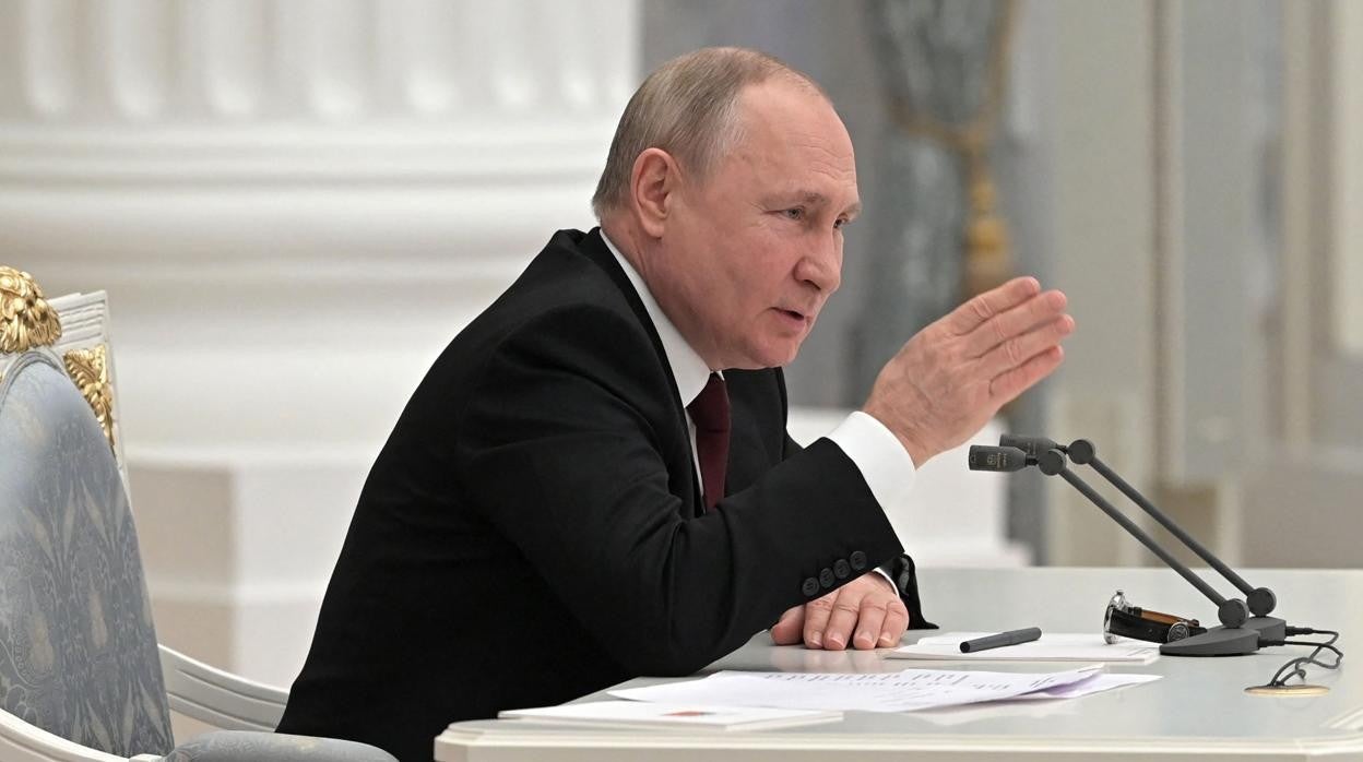 Vladimir Putin, en un discurso este mes de febrero