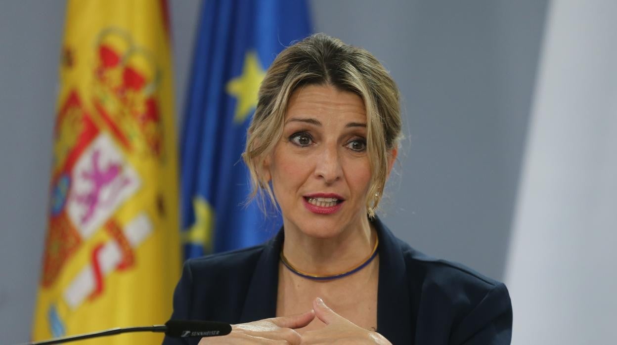 La vicepresidenta segunda del Gobierno y ministra de Trabajo, Yolanda Díaz