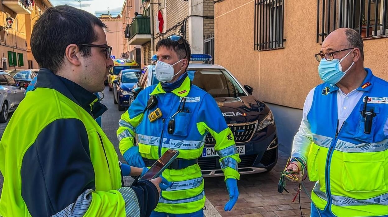 El Summa, ayer, en el lugar de los hechos