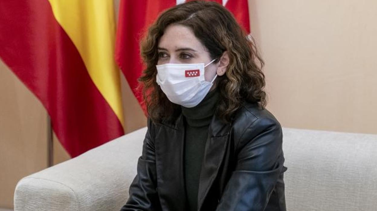 La presidenta de la Comunidad de Madrid, Isabel Díaz Ayuso