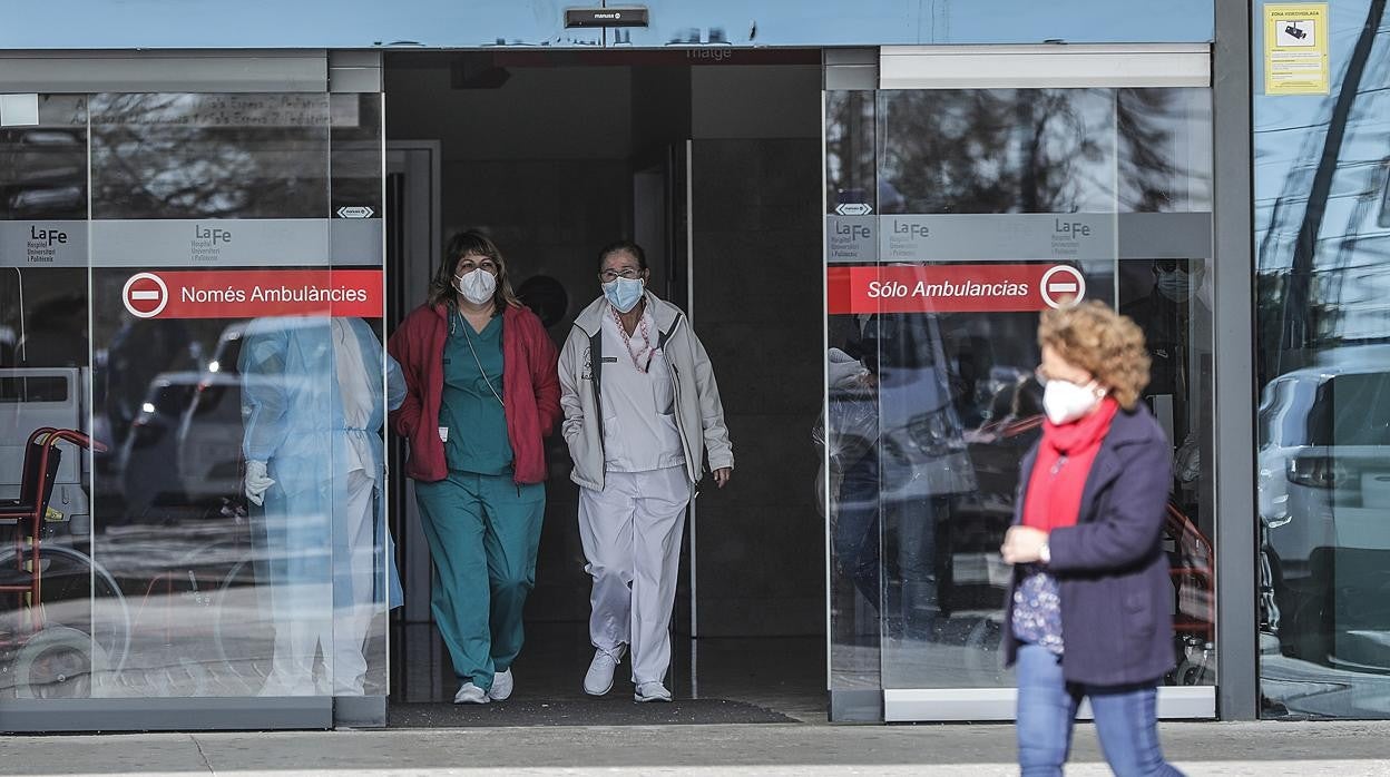 Imagen tomada en un hospital de la ciudad de Valencia