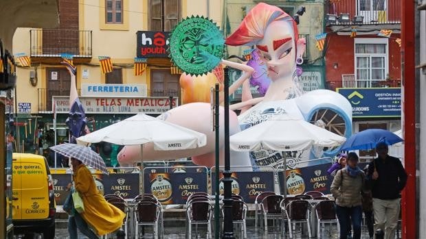 El tiempo en Valencia para las Fallas 2022: lluvia y frío para la plantà, la Ofrenda y la Nit del Foc