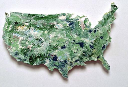 'Mapa de Estados Unidos'. Luis Acosta