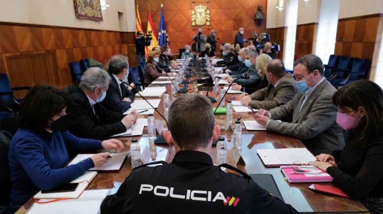 La reunión de coordinación se ha celebrado en la sede de la Delegación del Gobierno en Aragón