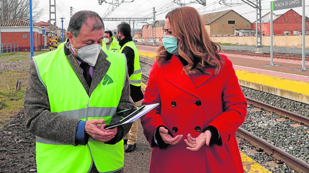 Virginia Barcones, ayer en Monzón de Campos