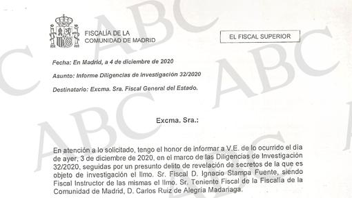 Un correo revela que Delgado sí fue informada del caso Stampa, pese a no reconocerlo