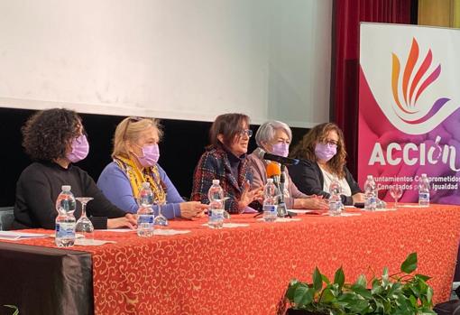 Concejalas de Igualdad durante el acto