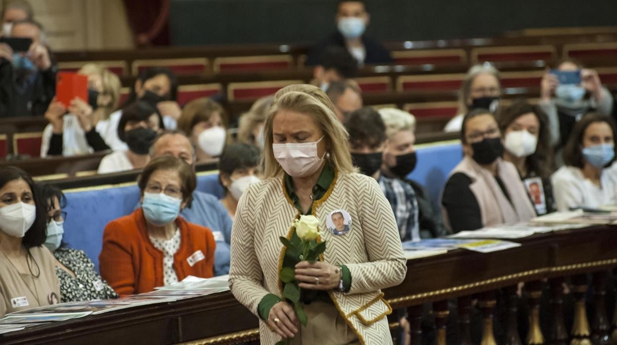 La madre de Paco Molina, desaparecido en 2015 el pasado 3 de marzo en un acto en el Senado