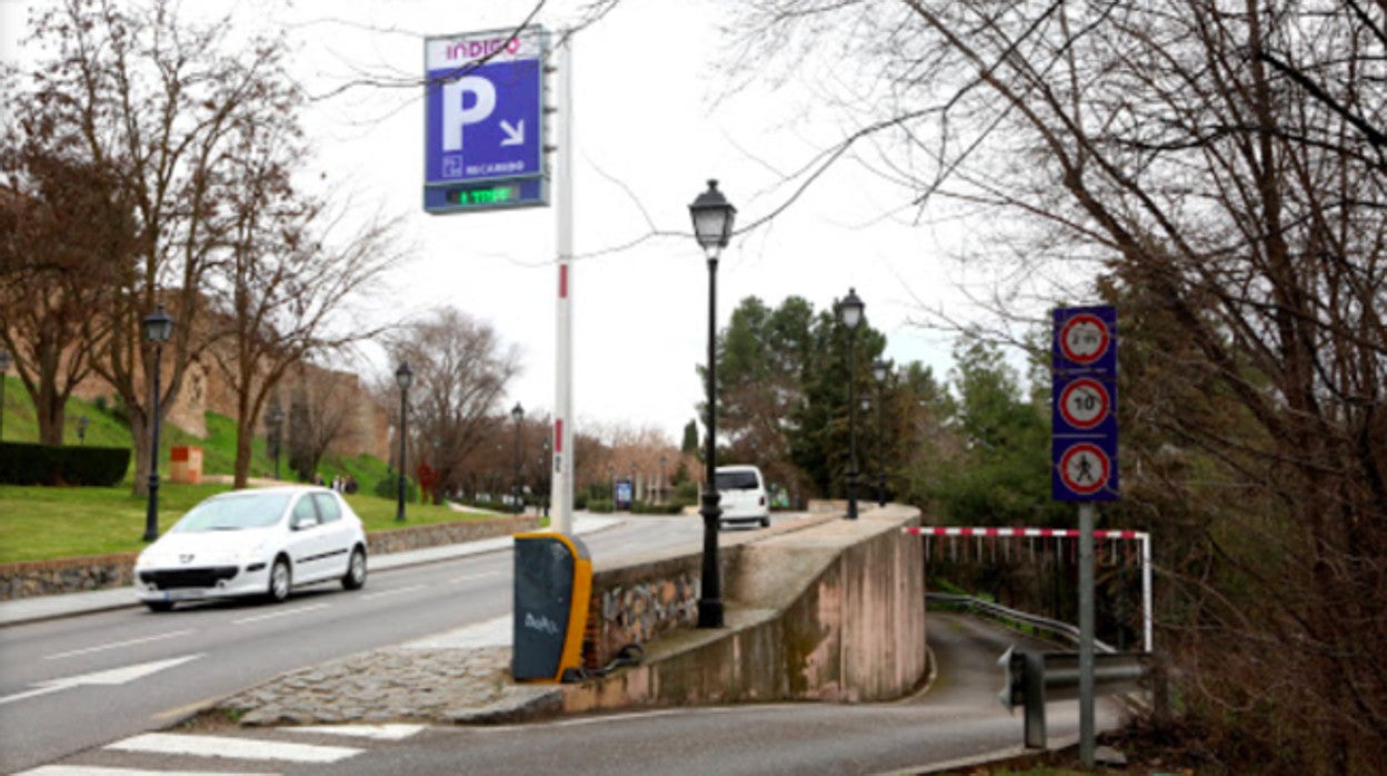 Uno de los parkings públicos de Toledo