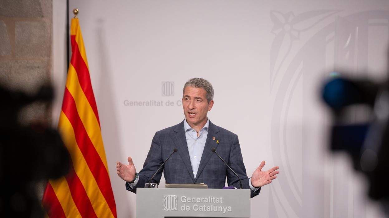 EL consejero Josep Gonzàlez-Cambray en el Parlament