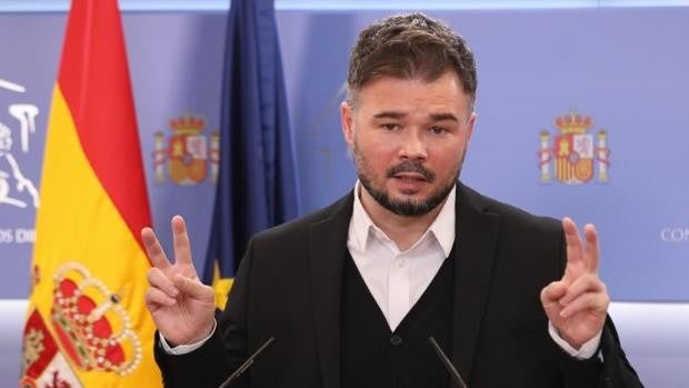 Gabriel Rufián reta a Unidas Podemos a reflexionar si es más útil dentro o fuera del Gobierno